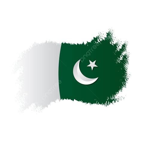 Pakistan Flagge Im Grunge Stil Malstrich Png Vektor Grunge Pakistan
