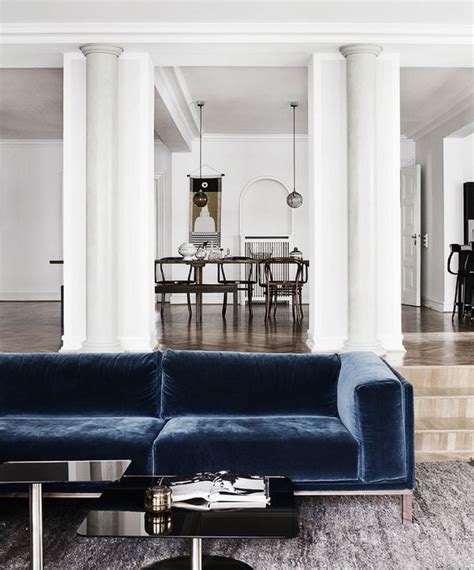 25 Stunning Living Rooms With Blue Velvet Sofas Interior Design