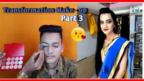 Male to female makeup tutorial maharashtrian traditional makeup crossdressing makeup tutorial saree drapping hair styling if u. Male To Female Makeup Transformation In Saree In India | Saubhaya Makeup
