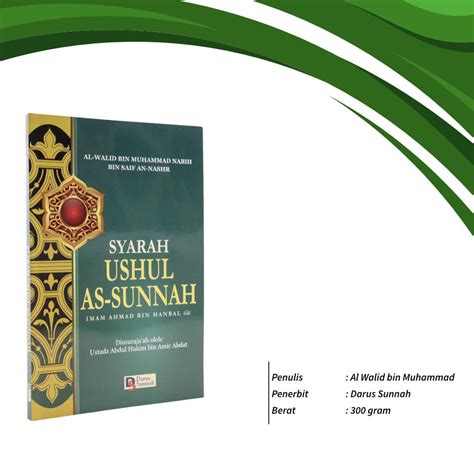 Jual Buku Islam Syarah Ushul As Sunnah Daru Sunnah Original Murah
