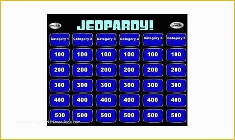 12 Best Free Jeopardy Templates For The Classroom Riset