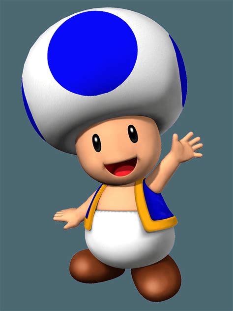 Blue Toad From Mario