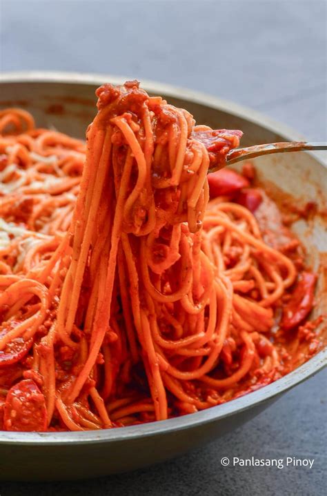 Filipino Spaghetti Recipe Panlasang Pinoy Karinokada