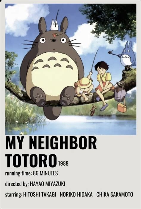 My Neighbor Totoro Studio Ghibli Totoro Poster Anime Films