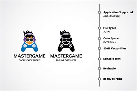 Master Game Logo Branding And Logo Templates ~ Creative Market