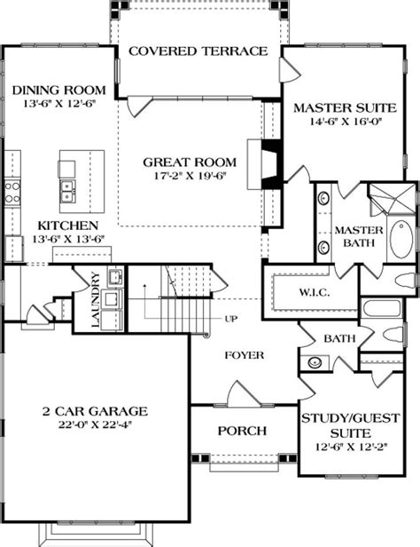 House Plan 3323 00609 Cottage Plan 2519 Square Feet 4 Bedrooms 3