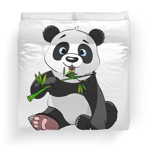 Panda Eating Bamboo Drawing At