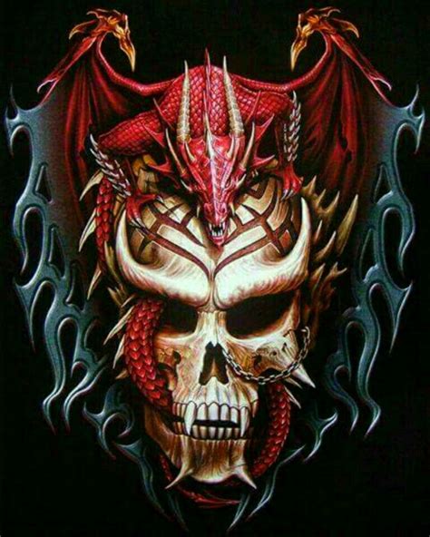 Dragon Tattoo With Skull Dragon Tattoo Designs Skull Tattoo Design