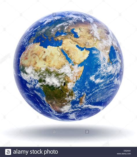 Earth View From Space Africa Asia And Europe Stock Photo Royalty Free Image 54756294 Alamy