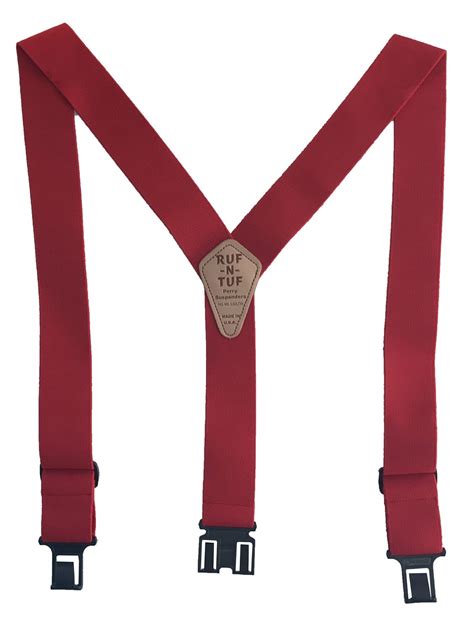 Ruf N Tuf Perry Suspenders Red