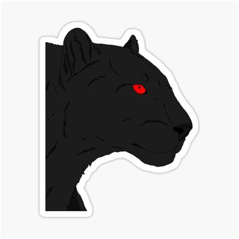 black panther sticker for sale by vulpusartist redbubble