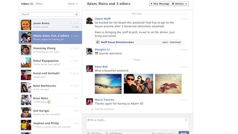 Facebook debuts two-paned Messages view, adds keyboard ...