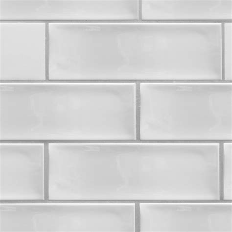 Aria 4x12 White Subway Tile Contemporary Wall And Floor Tile By