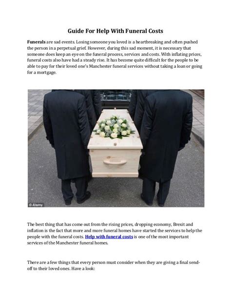 Guide For Help With Funeral Costs