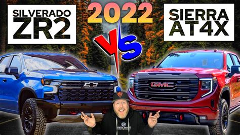 2022 Gmc Sierra At4x Vs 2022 Chevrolet Silverado Zr2 Youtube
