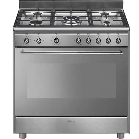 Smeg 90cm Full Gas Cooker Stainless Steel 126l 5 Burner Bargains