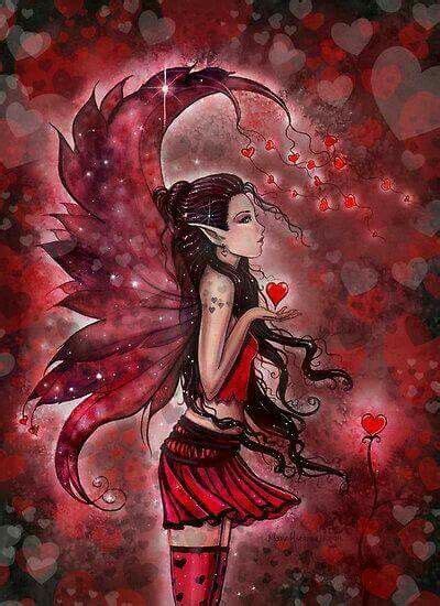 Happy Valentines Day Fairy Art Valentine Fairy Fairy Artwork