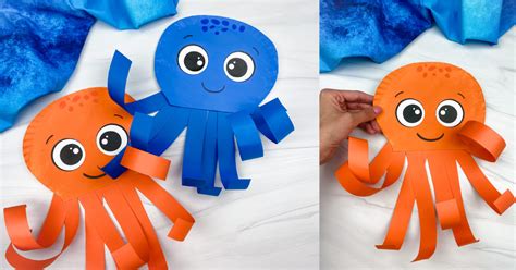 Octopus Paper Bag Puppet Craft Story Simple Everyday Mom