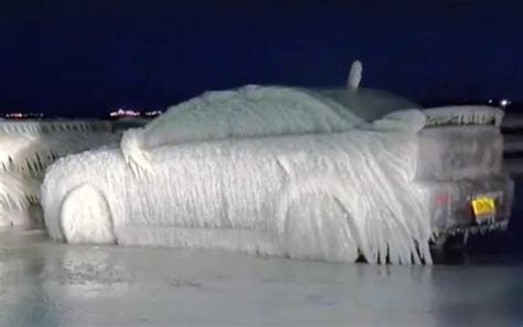 Ice Car Owner Explains How Why Car Got Completely Frozen In Upstate