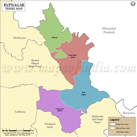 Rupnagar Tehsil Map