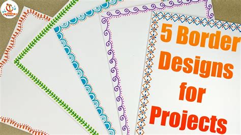 5 Easy Border Designs For Projects Simple Border Designs To Draw