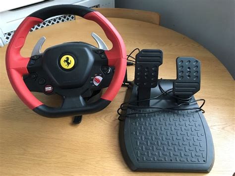 This convertible variant of the 458 italia features an aluminium retractable hardtop which, according to ferrari, weighs 25 kilograms (55 lb) less than a soft roof such as the one found on the ferrari f430 spider, and requires 14 seconds for operation. Thrustmaster Ferrari 458 Spider Racing Steering Wheel and Pedals Xbox One | in Hull, East ...