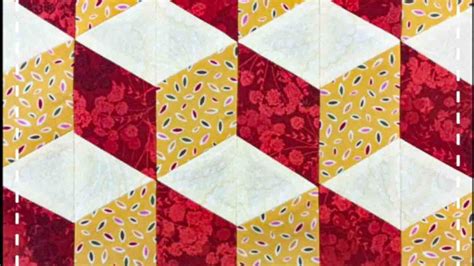 Easy Tumbling Blocks Quilt Without Y Seams