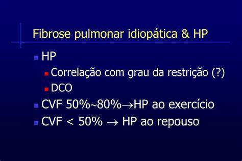 Ppt Fibrose Pulmonar Idiop Tica E Hipertens O Pulmonar Ii Curso Nacional De Circula O