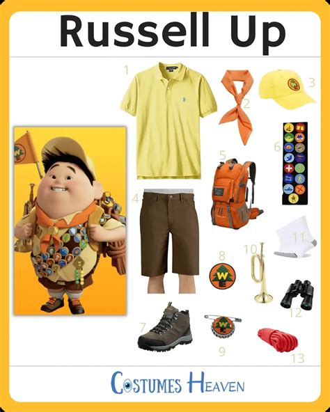 Diy Russell Up Costume Cosplay And Halloween Ideas