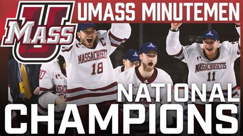Congratulations To The Umass Minutemen For Winning The National