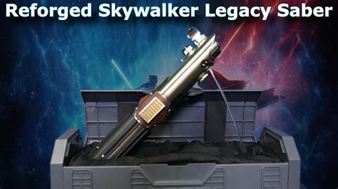 star wars galaxy s edge reforged skywalker legacy lightsaber review youtube
