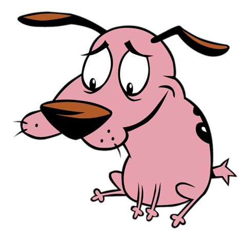 Courage The Cowardly Dog Sitting Cartoon Network Characters Cartoon