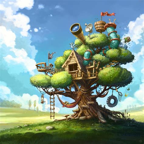 Best Tree House Ever Tomek Larek On Artstation At