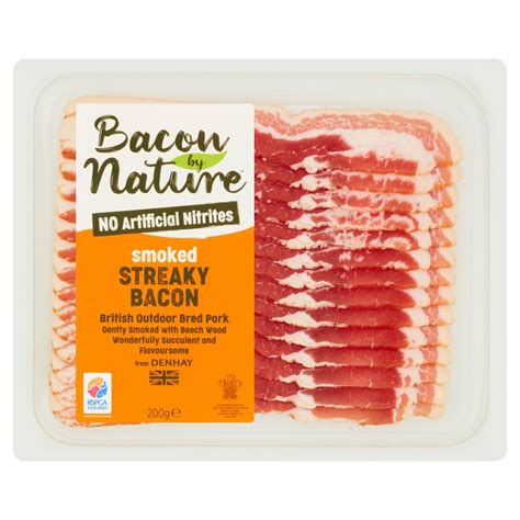 Bacon By Nature Smoked Streaky 200g Cnfoods