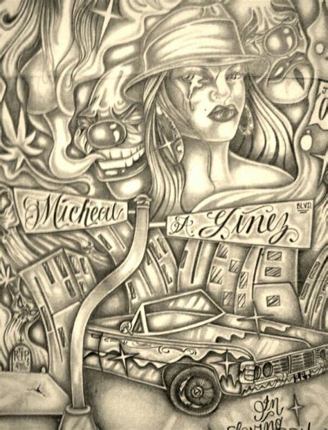 Lowrider San Francisco Ca Prison Art Chicano Art Calaveras Art