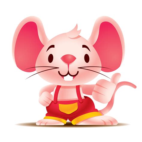 Cartoon Cute Rat With Teeth Showing Big Thumb Up 2511688 Vector Art At