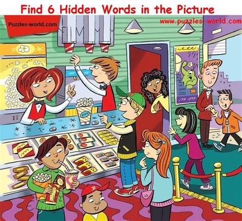 Find Six Hidden Words Part 14 Puzzles World