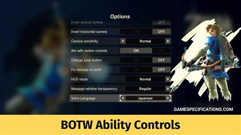 Breath Of The Wild Ability Controls Explained Game Specifications