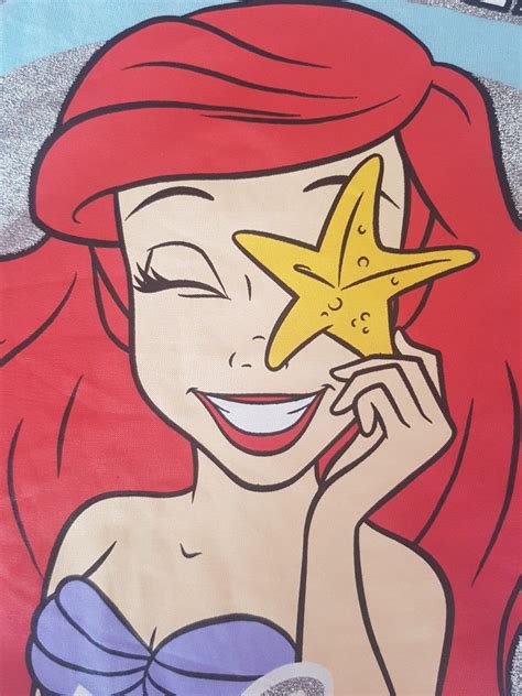 Ariel Starfish Disney Canvas Disney Canvas Art Disney Art