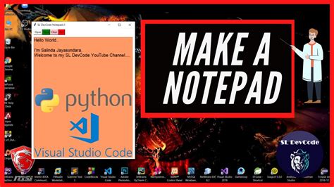 Python Tutorials And Projects 05 How To Create A Notepad Using Python
