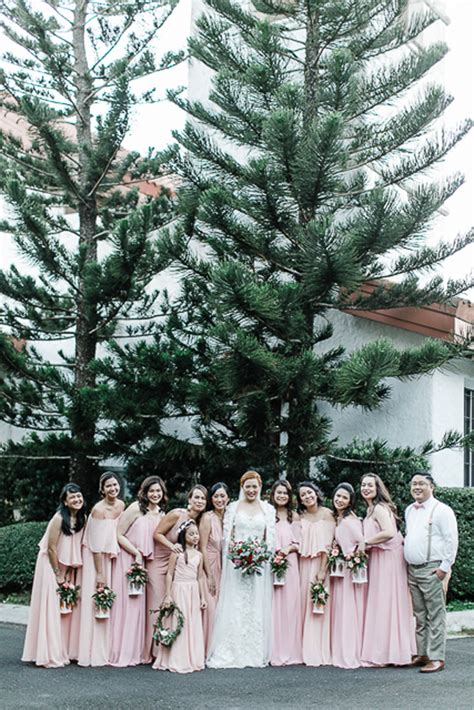 A Classic And Romantic Tagaytay Wedding In Pink And Maroon Bride