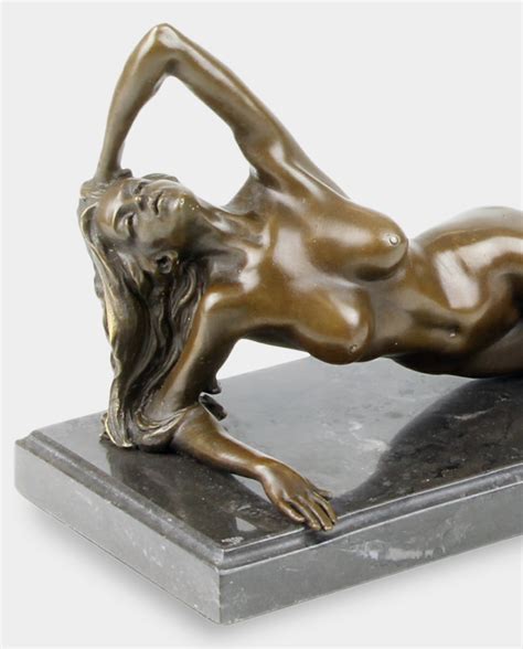 Modern Art Bronze Statue Female Nude Shades Of Eve Signed Auguste My Xxx Hot Girl