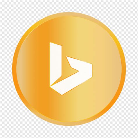 Bing Internet Online Search Engine Web Golden Logos Icon Png