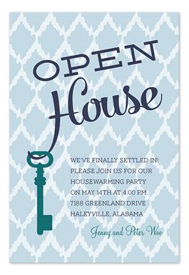 open house key party invitations  invitation