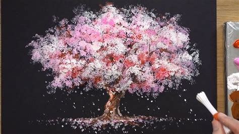 How To Paint A Cherry Tree In Acrylic