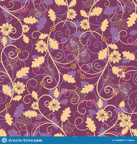 Elegant And Beautiful Seamless Pattern With Leaves