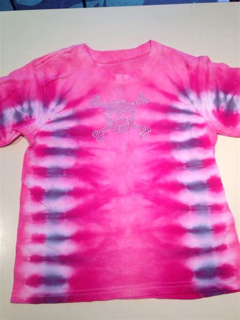 Rock Star Pretty In Pink With Skulls Size Small By 2girlstyedye