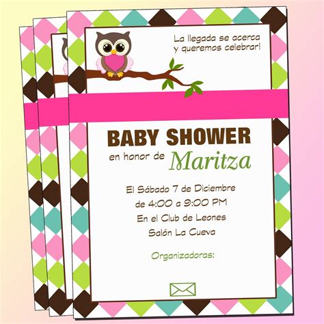Celebrate the new arrival with customized invitations from independent artists. Invitaciones Baby Shower Bhúos-baby Shower-bhúos - $ 100 ...