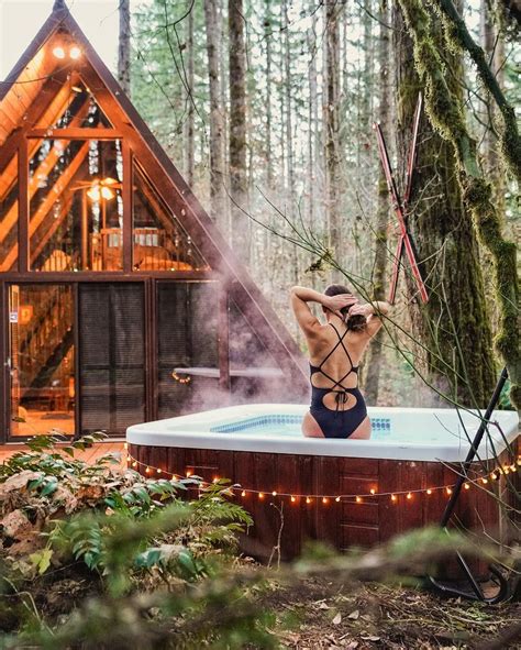 You Can Rent These Adorable A Frame Cabins With Private Hot Tubs Near Vancouver This Spring A