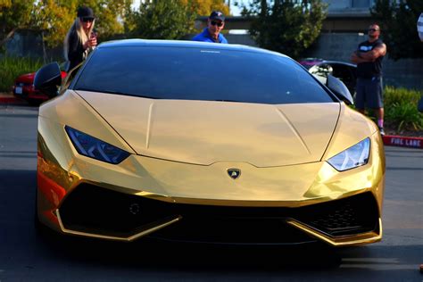 All Gold Lamborghini At The Cars And Coffee Right Next To Sac State R